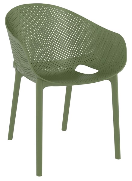 SKY PRO OL.GREEN ΠΟΛΥΘΡΟΝΑ ΠΟΛ/ΝΙΟΥ - (54Χ60Χ81εκ.), Χρώμα: OLIVE GREEN - SIESTA