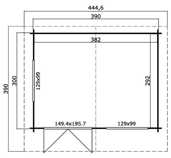 ΞΥΛΙΝΟ ΣΠΙΤΙ ΝΕΦΕΛΗ 410 X 320ΕΚ. ΞΥΛΙΝΟ ΣΠΙΤΙ ΝΕΦΕΛΗ 410 X 320ΕΚ