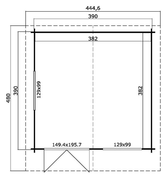 ΞΥΛΙΝΟ ΣΠΙΤΙ ΚΑΛΛΙΟΠΗ 410 X 410ΕΚ. ΞΥΛΙΝΟ ΣΠΙΤΙ ΚΑΛΛΙΟΠΗ 410 X 410ΕΚ