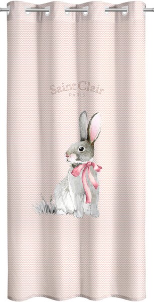 Παιδική Κουρτίνα (160x240) Με Τρουκς Saint Clair Lapin Pink