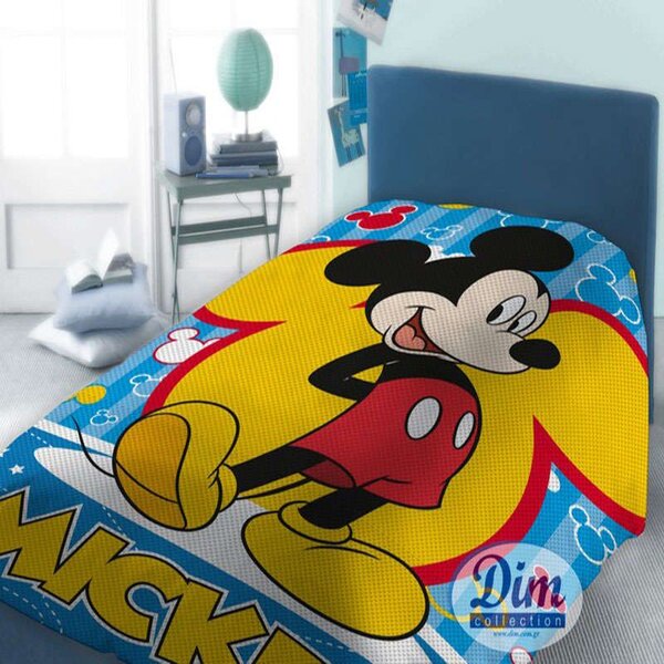 Κουβέρτα Παιδική Πικέ Disney Mickey 565 Digital Print DimCol