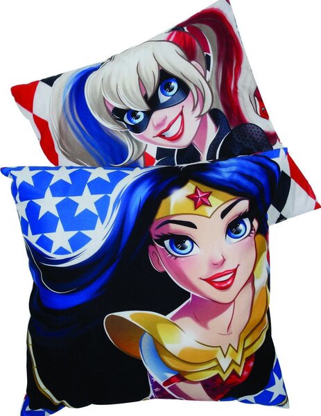 Διακοσμητικό Μαξιλάρι Παιδικό 5504 Super Hero Girls Red-Blue Das Baby