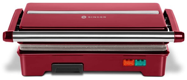 Τοστιέρα Σαντουιτσιέρα 2 σε 1 Singer SM-1310 με ισχύ 750W - Scarlet Rose