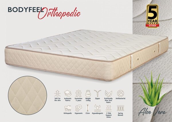 KPS ΣΤΡΩΜΑ BODYFEEL ORTHOPΕDIC 090X200X23ΕΚ ALOE VERA