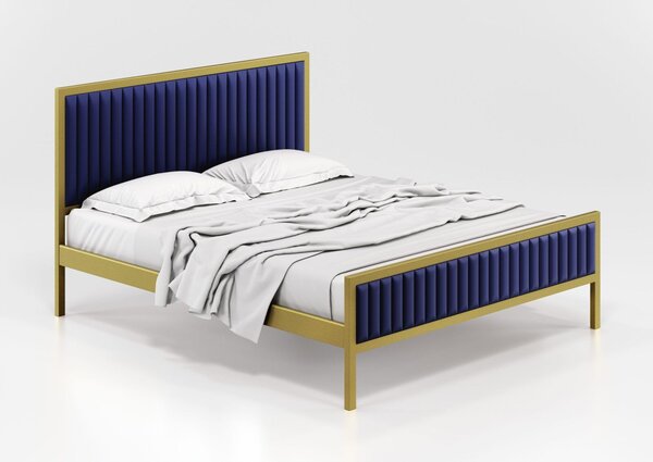 KPS/QUEEN BED EΛΛΗΝΙΚΗΣ ΚΑΤΑΣΚΕΥΗΣ ΜΕΤΑΛΛΟ&ΥΦΑΣΜΑ 150Χ200ΕΚ