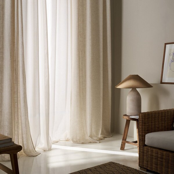 Κουρτίνα (140x295) Με Τρέσα Gofis Home Nysera Linen 705/06
