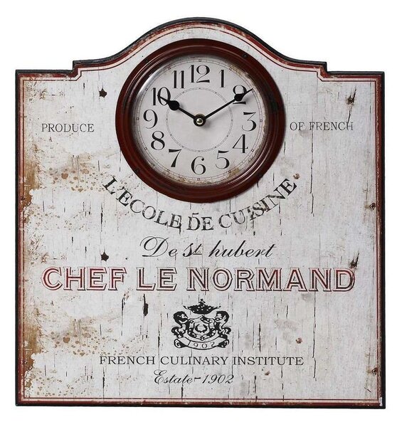 Ρολόι Τοίχου Chef Le Normand LOG263 Λευκό 43x40cm Espiel