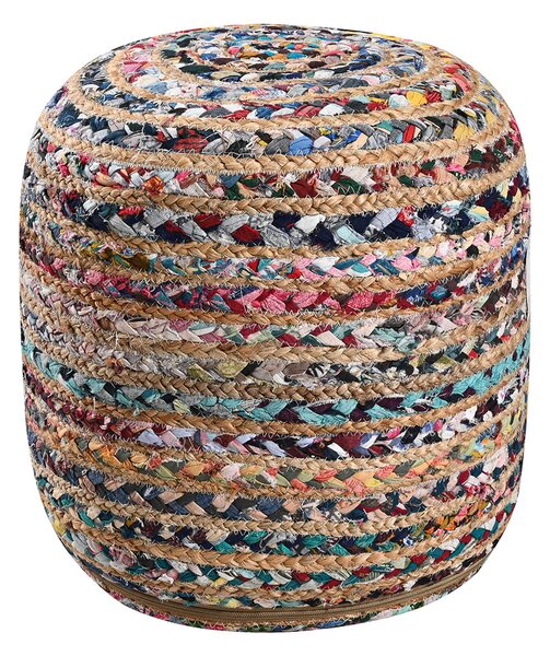 Πουφ (Φ40x40) Pol Rugs & Mats Jute Chindi