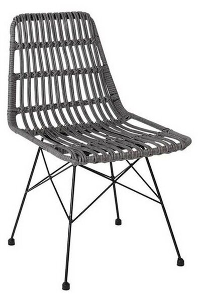 Καρέκλα Salsa Black/Wicker Grey Ε241,2 48x59x80cm