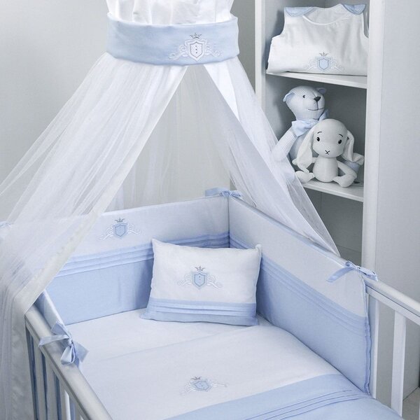 Βρεφικό Σετ 2Τμχ Des: 381-Satin Ciel-White Baby Oliver