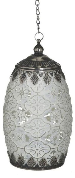 Φανάρι Led 3-70-912-0138 10Χ18 Antique White-Silver Inart