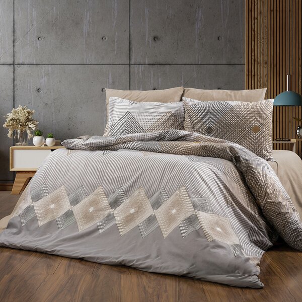 Πάπλωμα Μονό (160x240) Dimcol Καλλιρόη 603 Grey-Mocha