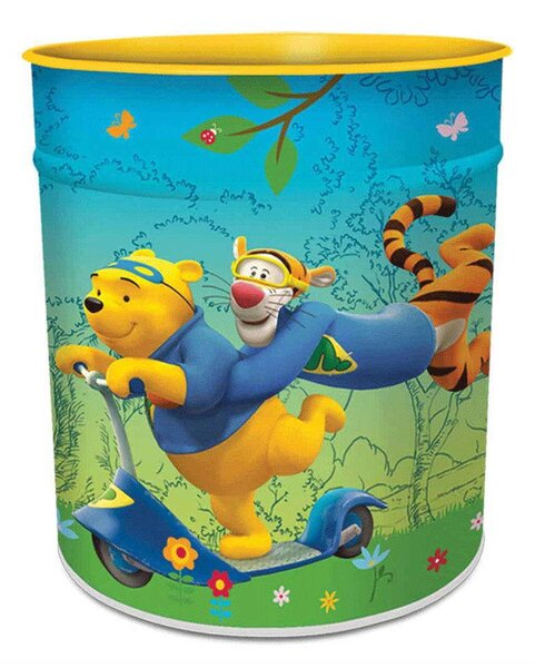 Κάδος Απορριμμάτων Winnie Pooh 6608 27x26cm Μεταλλικός Multi Ango