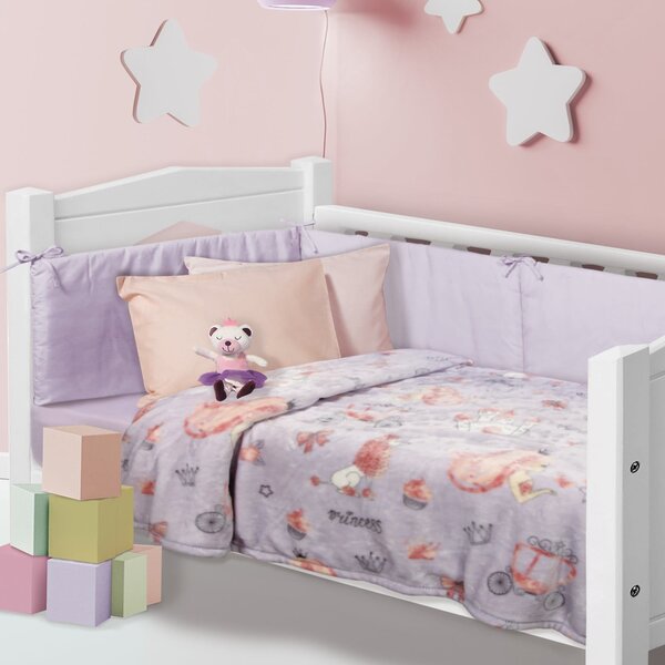 Κουβέρτα Βρεφική 4764 Fleece Pink-Lila Das Home