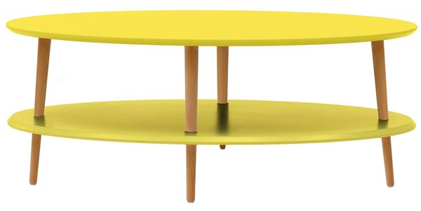 Τραπεζάκι Oval OVO5L Yellow 110X70X45cm