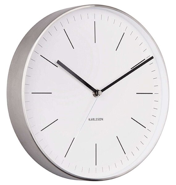 Ρολόι Τοίχου Minimal KA5732WH Φ27,5cm White Karlsson