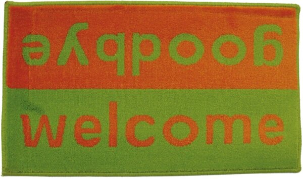 Πατάκι Εισόδου Fashion Welcome 40X67cm Lime Green-Orange Sdim