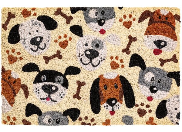 Πατάκι Εισόδου Ruco Print 791 Dogs 40X60cm Beige-Multi Sdim