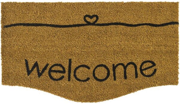 Πατάκι Εισόδου Trend Curve 807 Welcome Heart 40X70cm Beige Sdim