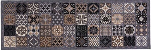 Χαλάκι Κουζίνας Cook & Wash 155 Patchwork Tiles 50X150cm Grey Sdim