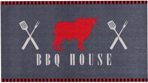 Χαλάκι Κουζίνας Bbq Mat 520 Bbq House 67X120cm Grey Sdim