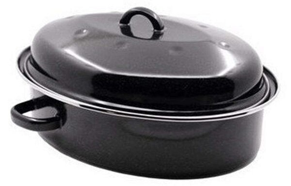 Γάστρα Εμαγιέ Οβάλ Roasty Cook 15230424 42cm Black Beka