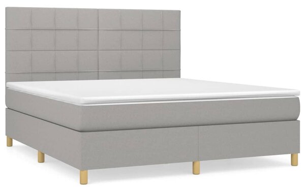 VidaXL Κρεβάτι Boxspring με Στρώμα Αν. Πράσινο 160x200εκ Υφασμάτινο