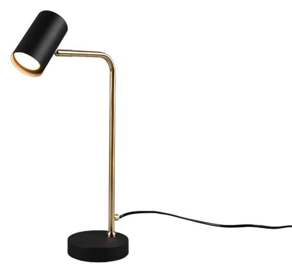 Φωτιστικό Επιτραπέζιο Marley 512400108 1xGU10 5W 12x25x45cm Black-Brass Mat Trio Lighting