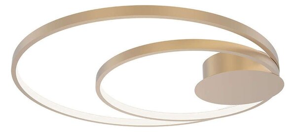 Φωτιστικό Οροφής - Πλαφονιέρα Diem LED-DIEM-PL-ORO 40W Led Φ61,5cm 6cm Gold Luce Ambiente Design