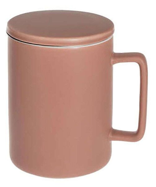 Κούπα Κεραμική Με Καπάκι Και Φίλτρο 07.154609B 400ml Terracotta