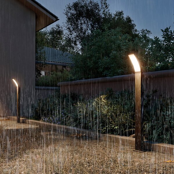 Philips Φωτιστικό διαδρόμου LED Splay UE, 96 cm, ανθρακί, IP44, Μαύρο, Αλουμίνιο