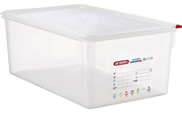 Φαγητοδοχείο Hermet GN 1/1 03038 AR00003038 27,5lt 53x32,5x20cm Clear Araven