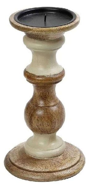 Κηροπήγιο PIG206 23cm Cream-Brown Espiel