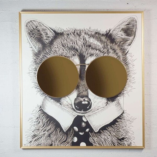 Πίνακας Racoon Thug Life 4710-5 118x130cm Multi Supergreens