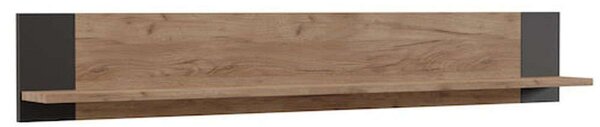 Ράφι Τοίχου Old Wood SO-OLDSHELF 115,6x17,6x20cm Sonoma-Black Aidonitsa