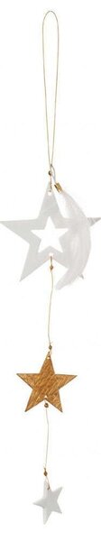 Στολίδι Χριστουγεννιάτικο Golden Star LBTRD0089391 18cm White-Gold Raeder