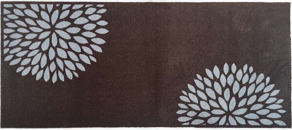 Χαλάκι Κουζίνας Universal 917 Flowers 67x150cm Taupe Sdim