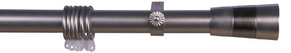 Κουρτινόξυλο Φ28mm Μονό Επεκτεινόμενο 140-240cm Με Άκρα Grace Chrome 998141