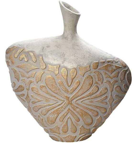 Διακοσμητικό Βάζο LIF139 45,7x15,8x50,8cm White-Gold Espiel