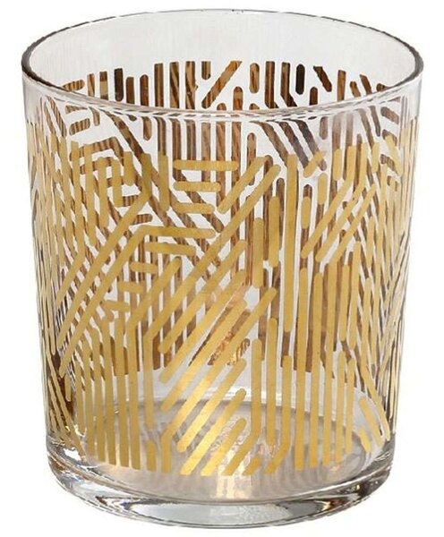 Ποτήρι Νερού Labyrinth RAB655K6 8,6x9cm 380ml Clear-Gold Espiel