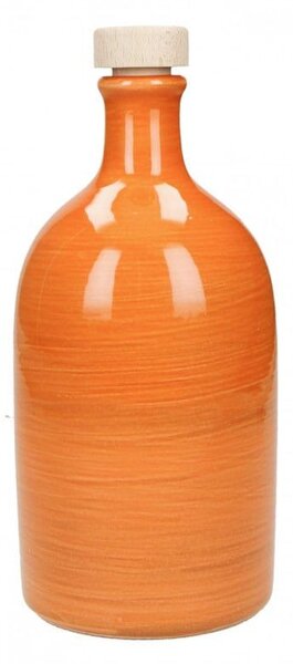 Μπουκάλι Λαδιού Maiolica Κεραμικό Orange 500ml Brandani