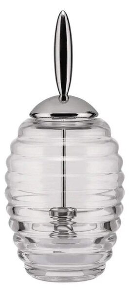 Δοχείο Αποθήκευσης Μελιού TW01 350ml 8,7x19,7cm Clear-Silver Alessi