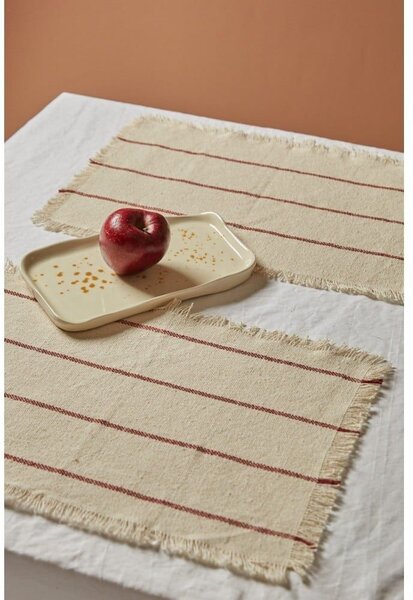 Σουπλά Ploma CAPLOMA35ROJ 35x50cm Beige-Red Calma House