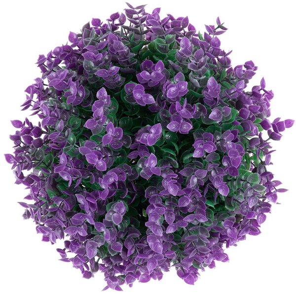 Τεχνητό Φυτό Θάμνος Πυξάρι 78519 Φ26cm Green-Purple GloboStar