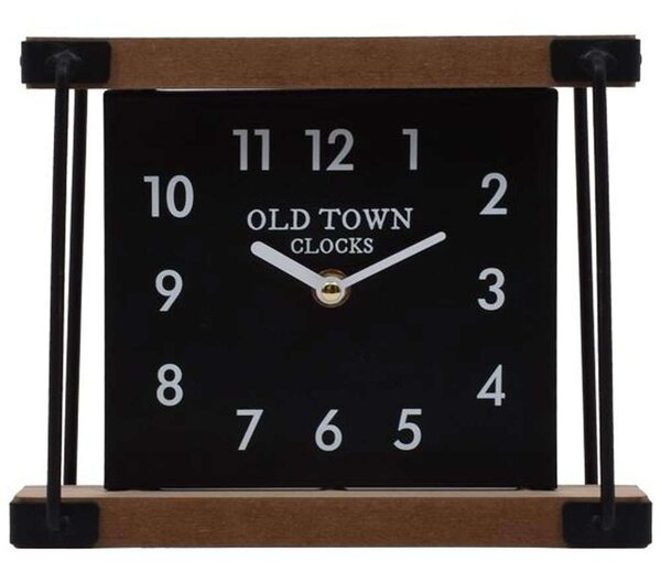 Ρολόι Επιτραπέζιο Old Town 125-222-338 22,5x8,5x18,5cm Brown-Black