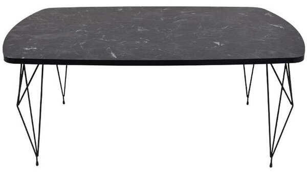 Τραπεζάκι Σαλονιού Diamond 835-222-181 100x66x42cm Black