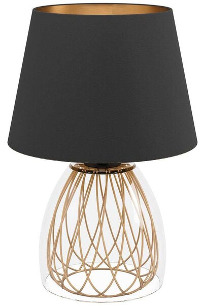 Φωτιστικό Επιτραπέζιο Jazminia 390039 Φ30x45cm 1xE27 40W Black-Brass Eglo