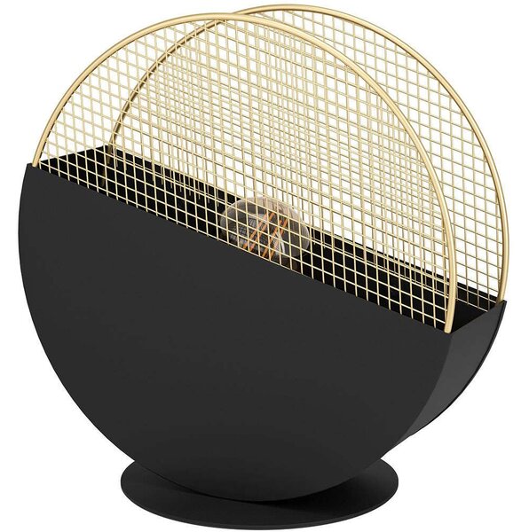 Φωτιστικό Επιτραπέζιο Mumbles 43813 28x9x28,5cm 1xΕ27 40W Black-Gold Eglo