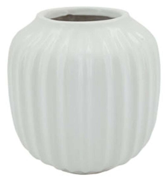 Βάζο Πομπέ 15-00-22969 Φ14x12,5cm White Marhome