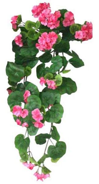 Τεχνητό Κρεμαστό Φυτό Βιγόνια 00-00-14543-3 75cm Green-Fuchsia Marhome